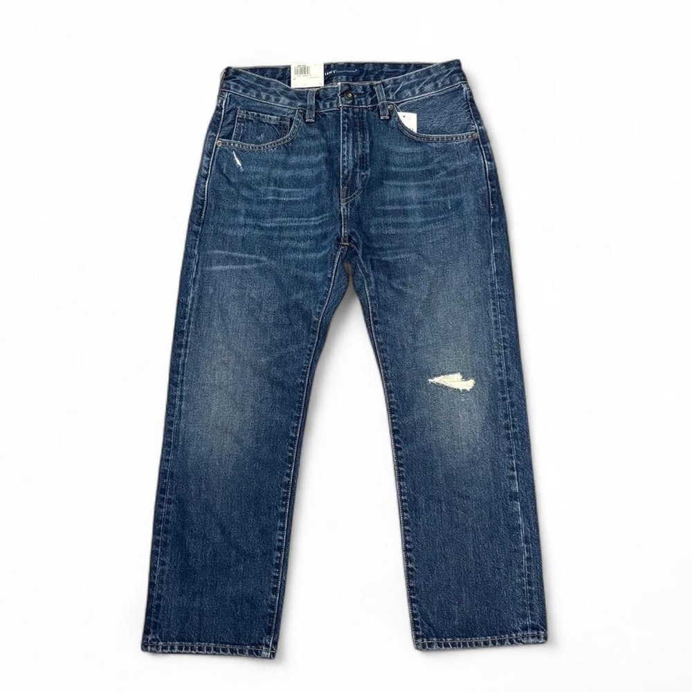 $198 Levi’s Made & Crafted Slim Crop Jeans Distress